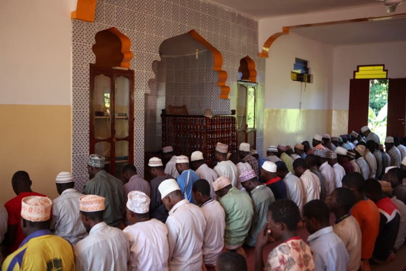 prayers inside a mosque