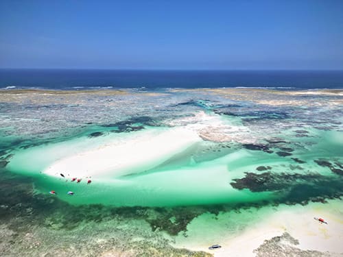 Sandbank in front of Matlai