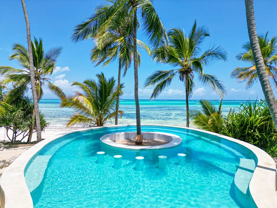 Asili Pool - view from the lounge