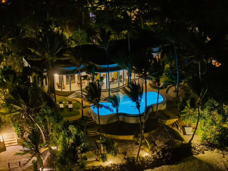 Villa Kidosho – Night Drone View Zanzibar
