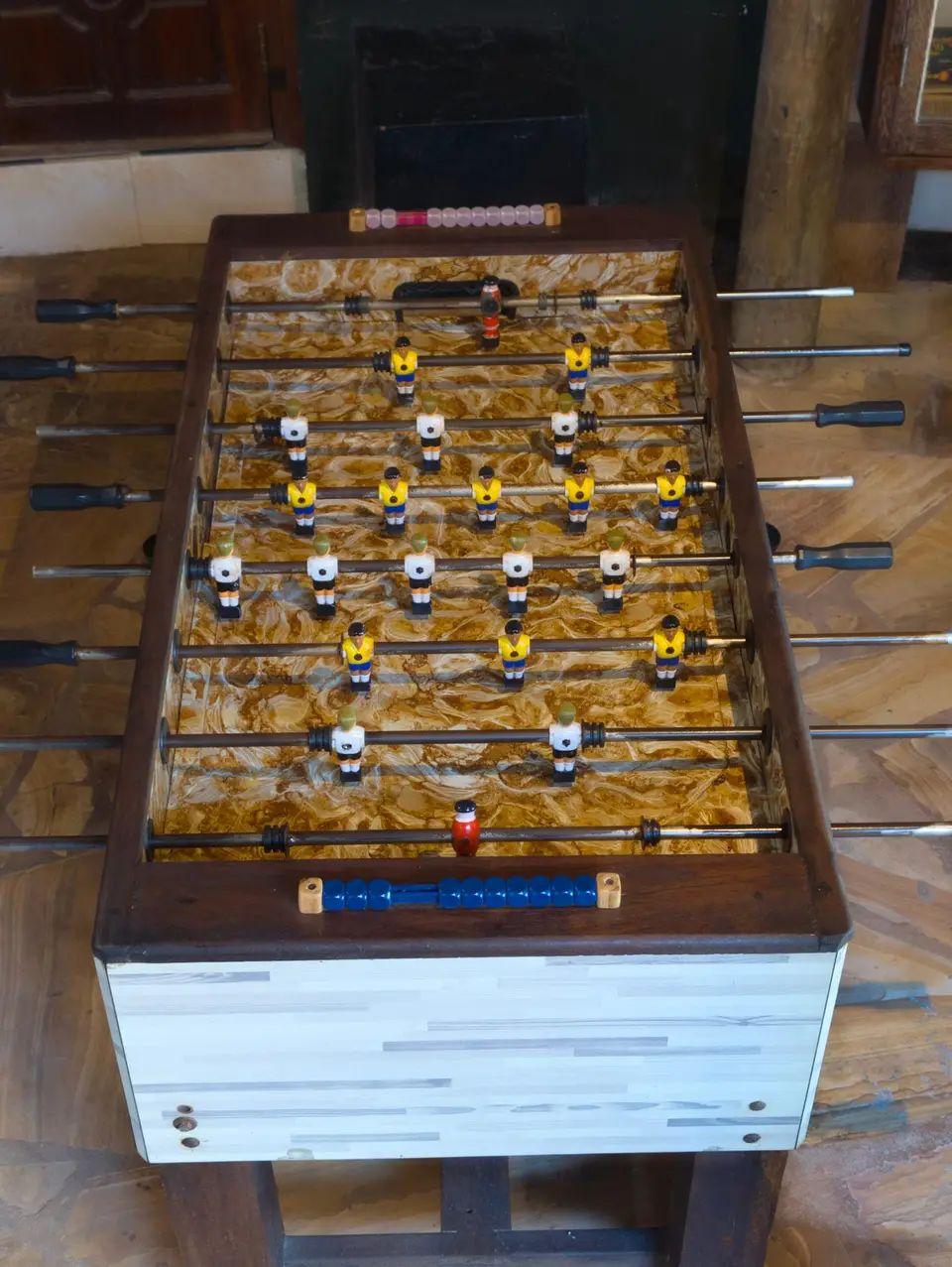 Table soccer at Zatiny Bar, Boutique Hotel Matlai Zanzibar, available for guest entertainment.